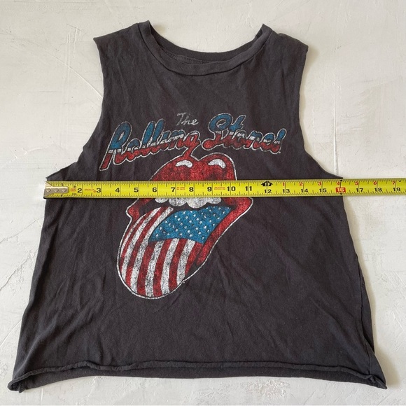 Rolling Stones Graphic Distressed Tank Top Size S - Picture 5 of 6